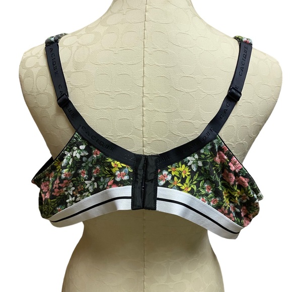 Cacique Lightly Lined Full Coverage Bra Size 48D Tropical Print - Picture 9 of 12